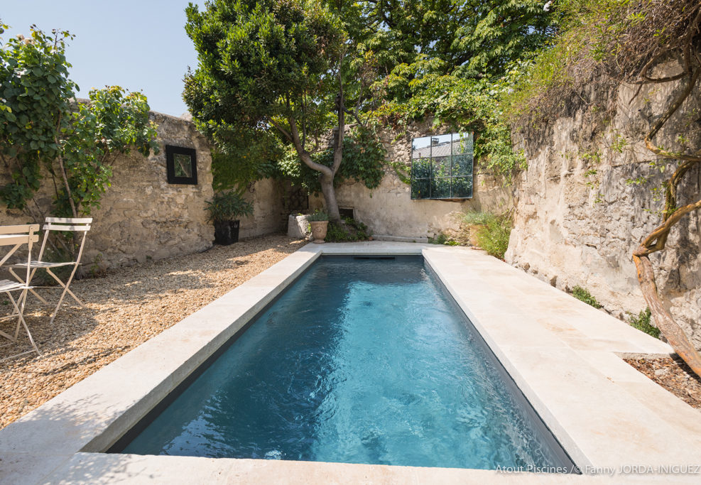 Photo de piscine dans le coeur d'Uzès